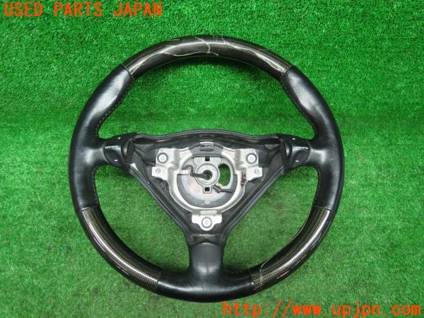 3UPJ=41150617]ポルシェ ボクスター986 純正 ATカーボンステアリング 996 ハンドル 割れ有 中古_m0