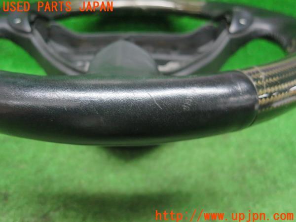3UPJ=41150617]ポルシェ ボクスター986 純正 ATカーボンステアリング 996 ハンドル 割れ有 中古_m13
