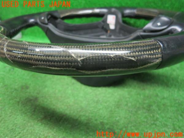 3UPJ=41150617]ポルシェ ボクスター986 純正 ATカーボンステアリング 996 ハンドル 割れ有 中古_m18