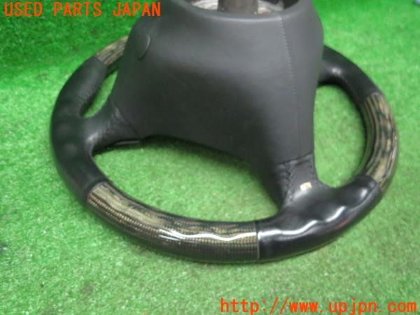 3UPJ=41150617]ポルシェ ボクスター986 純正 ATカーボンステアリング 996 ハンドル 割れ有 中古_m34