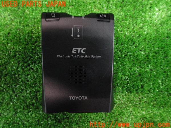 3UPJ=46030503]ランクル プラド(KZJ95W 95系)前期 純正 ETC車載器 08686-00240 アンテナ分離型 音声案内 中古_m1
