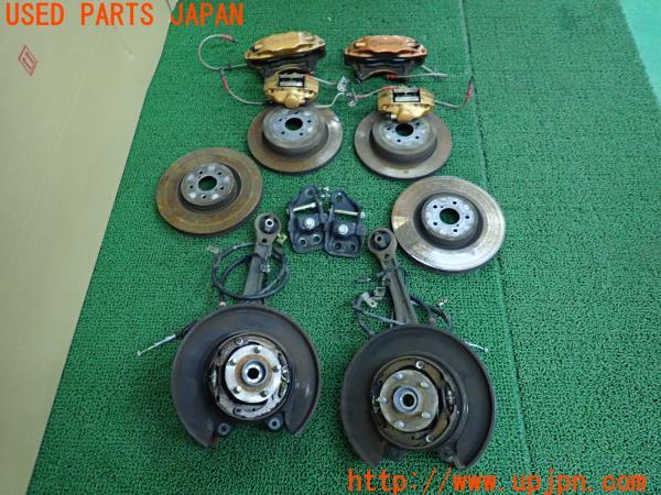 3UPJ=49010302]スバル レガシィ B4 S401 STiバージョン(BES BE系)純正 キャリパーローターセット リアナックル・Projectμパッド付き 中古_m0