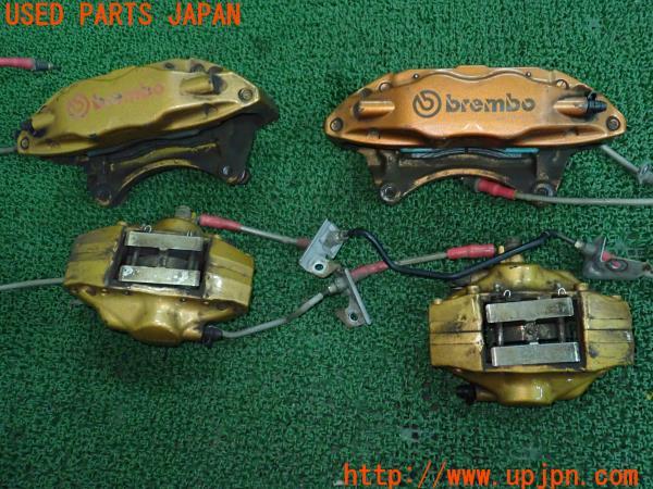 3UPJ=49010302]スバル レガシィ B4 S401 STiバージョン(BES BE系)純正 キャリパーローターセット リアナックル・Projectμパッド付き 中古_m1