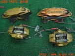 3UPJ=49010302]スバル レガシィ B4 S401 STiバージョン(BES BE系)純正 キャリパーローターセット リアナックル・Projectμパッド付き 中古_s1