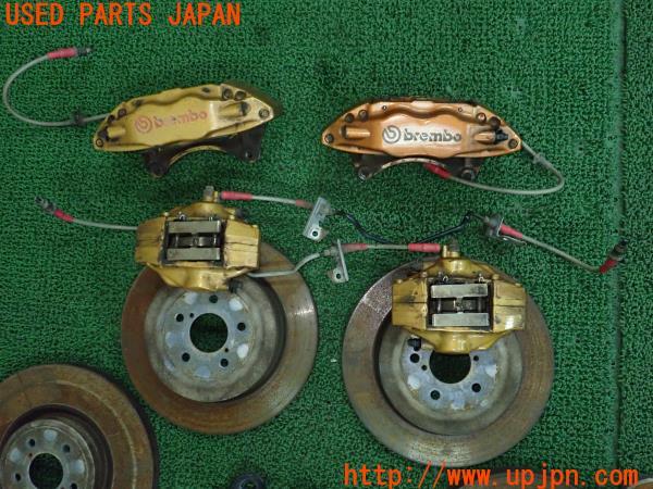 3UPJ=49010302]スバル レガシィ B4 S401 STiバージョン(BES BE系)純正 キャリパーローターセット リアナックル・Projectμパッド付き 中古_m6