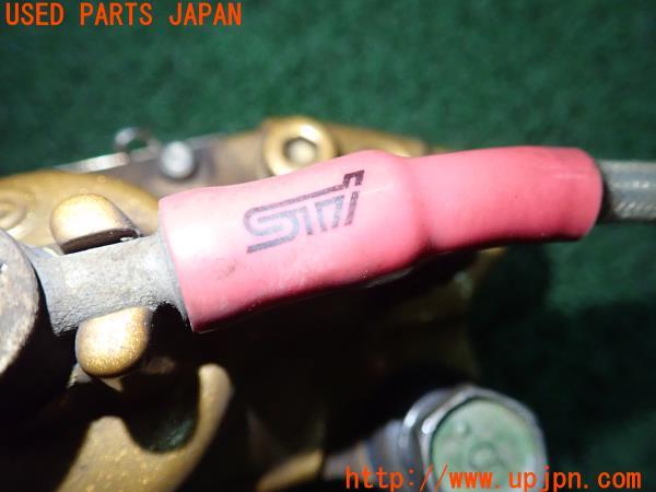 3UPJ=49010302]スバル レガシィ B4 S401 STiバージョン(BES BE系)純正 キャリパーローターセット リアナックル・Projectμパッド付き 中古_m22