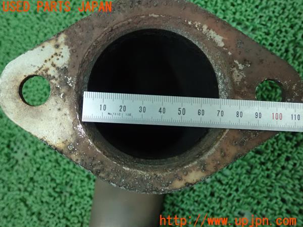 3UPJ=52130148]ランサーエボリューションⅦ(CT9A 4G63)社外 フロントパイプ ステンレス エキパイ 中古_m3