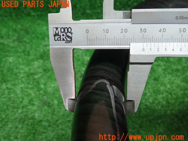 3UPJ=54300617]エスティマ(ACR50W)3代目 2期 社外 ステアリング ガングリップ 黒木目 パンチングレザー コンビ 中古_m6