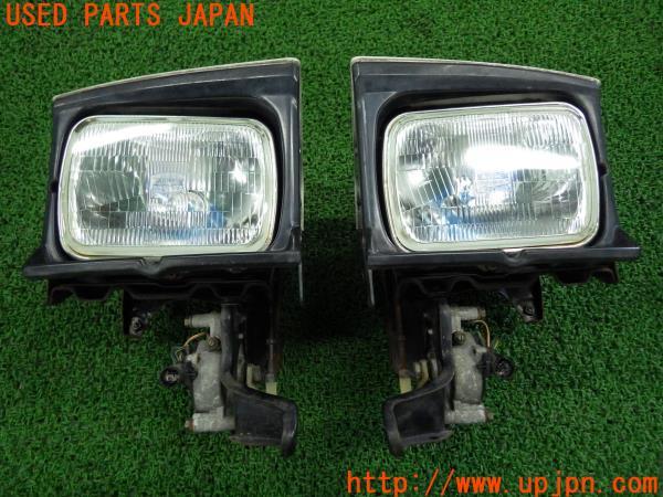3UPJ=54800561]TOYOTA MR2 G-Limited(AW11 10系 初代)後期 純正 リトラクダブル ヘッドライト ランプ 左右 当時物 中古_m12