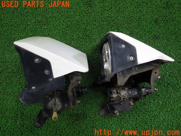 3UPJ=54800561]TOYOTA MR2 G-Limited(AW11 10系 初代)後期 純正 リトラクダブル ヘッドライト ランプ 左右 当時物 中古_m25