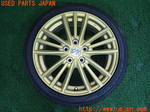 3UPJ=56710905]スイフトスポーツ(ZC32S)純正 17インチホイール 6.5J +50 PCD114.3 5穴 タイヤセット 2本 中古_m0