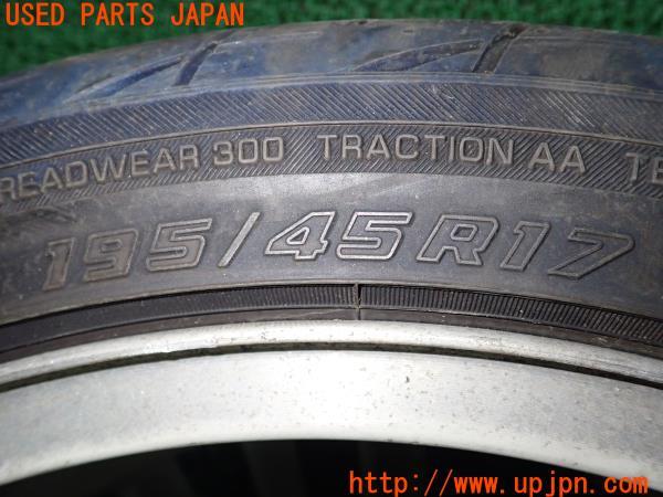 3UPJ=56710905]スイフトスポーツ(ZC32S)純正 17インチホイール 6.5J +50 PCD114.3 5穴 タイヤセット 2本 中古_m11