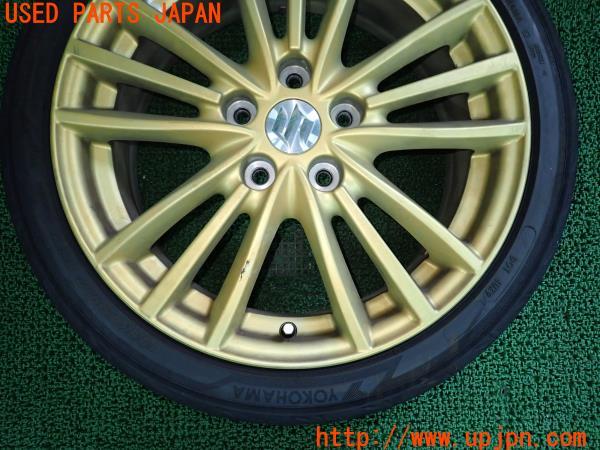 3UPJ=56710905]スイフトスポーツ(ZC32S)純正 17インチホイール 6.5J +50 PCD114.3 5穴 タイヤセット 2本 中古_m2