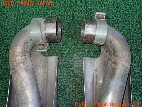 3UPJ=57670152]カイエン(955 9PA00A)純正 リアマフラー 7L5.253.681.C リヤピース カッター エキゾースト 2本出し 中古_m1