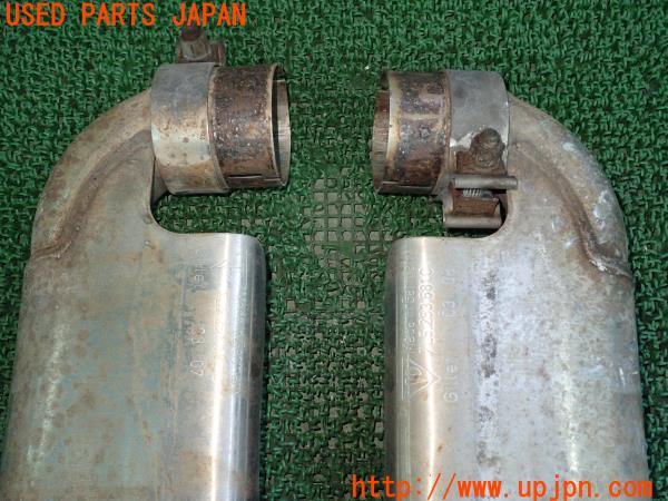 3UPJ=57670152]カイエン(955 9PA00A)純正 リアマフラー 7L5.253.681.C リヤピース カッター エキゾースト 2本出し 中古_m4