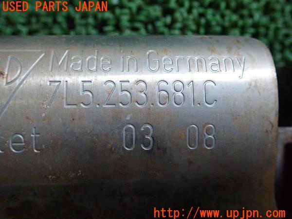 3UPJ=57670152]カイエン(955 9PA00A)純正 リアマフラー 7L5.253.681.C リヤピース カッター エキゾースト 2本出し 中古_m6