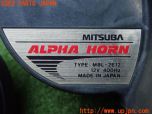 3UPJ=59530563]MITSUBA ホーン ALPHA HORN MBH-2E11/MBL-2E12 high/low 480Hz/400Hz クラクション 2個セット ミツバ 中古_s2