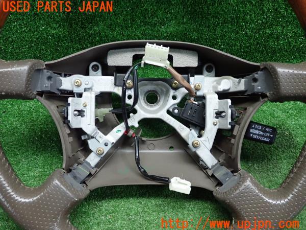 ランクル100系(UZJ100W)前期 純正 ステアリングホイール ウッド