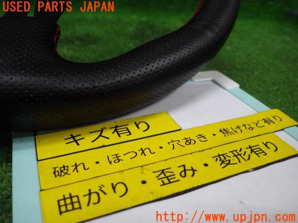 社外 NARDI ナルディ風 ステアリング D型 レッドステッチ 社外 NARDI ナルディ風 ステアリング D型 レッドステッチ