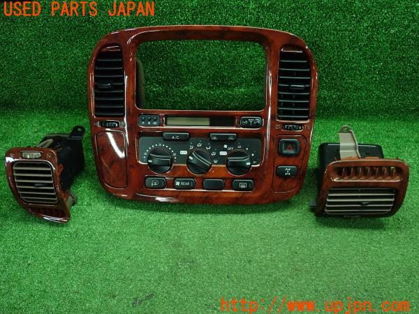 ランクル100系(UZJ100W)前期 純正 インテリアパネル 木目 ウッド調 エアコンスイッチ セット 中古 の商品画像｜自動車純正 中古パーツ専門店ユーズドパーツジャパン