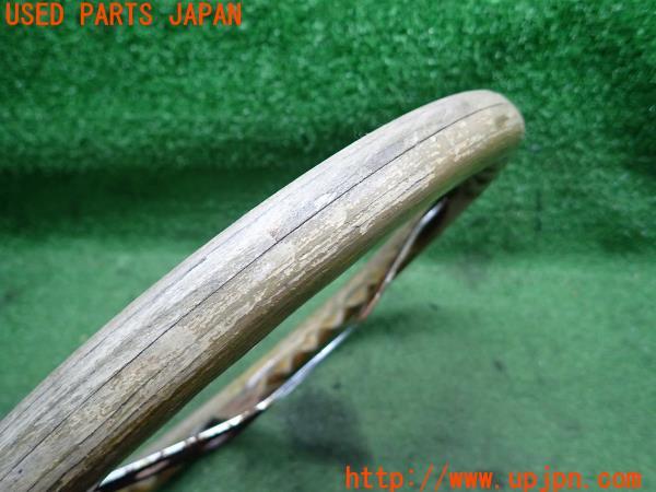 三菱ジープ(J53(改))J50系社外 ウッドステアリング ハンドル